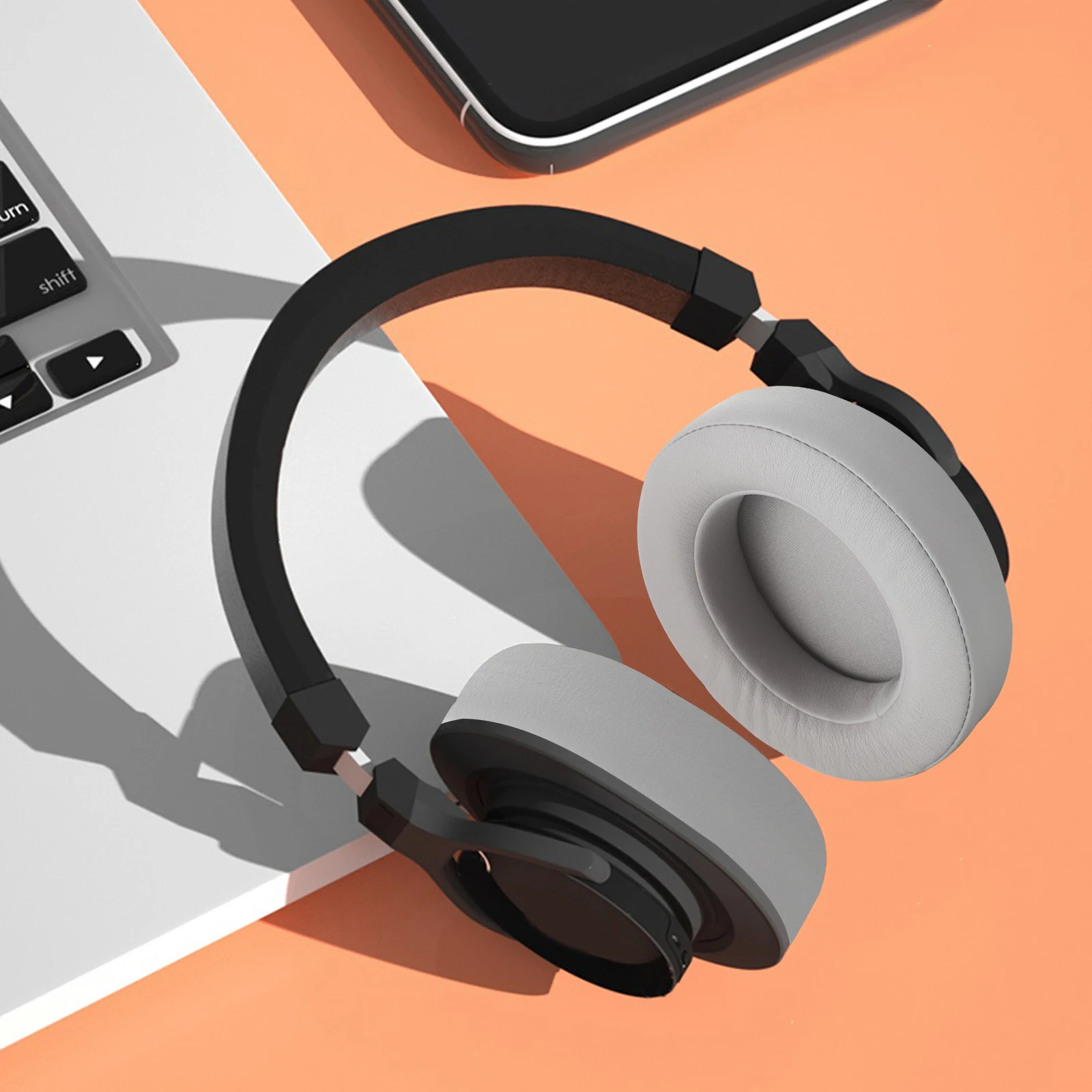 

1Pair Headphone Ear Pad Cushion Soft Comfortable Memory Foam Replacement Pads Compatible for Razer