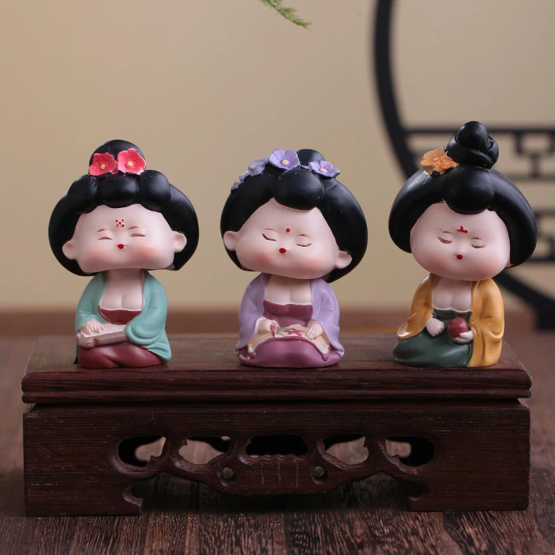

Xi'An Souvenir Datang Ladies Ornaments Companion Gifts Blind Boxes Antique Desk Pieces Cute Decorations Creative Surprise Gifts