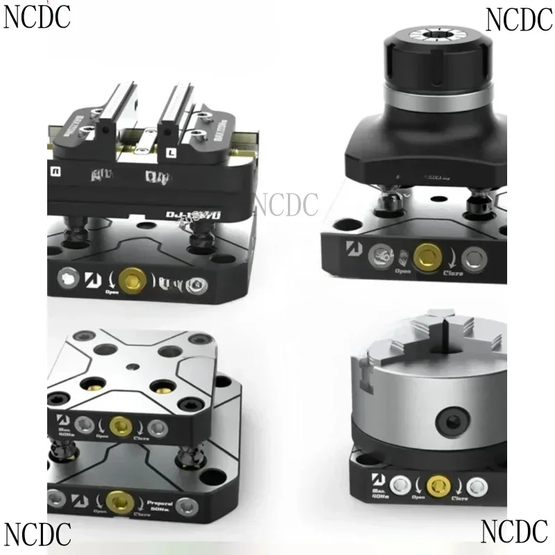 Or Five- Clamp Self-Centering Vice Can Be Matched With Zero-Point Quick-Change Four-Axis L-Block Bridge