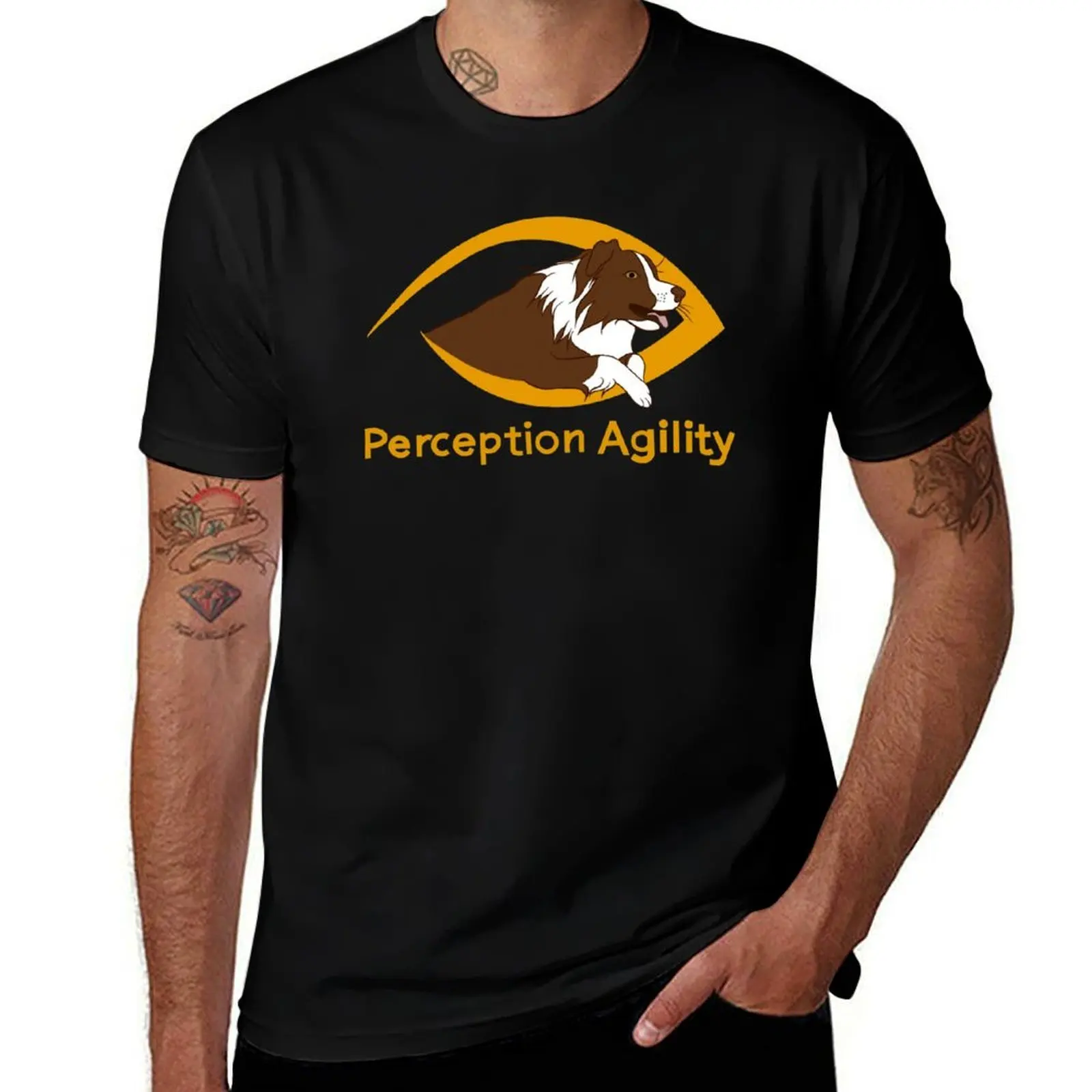 Perception Agility Logo T-Shirt Casual Daily Wear Short Sleeve Top T-Shirt