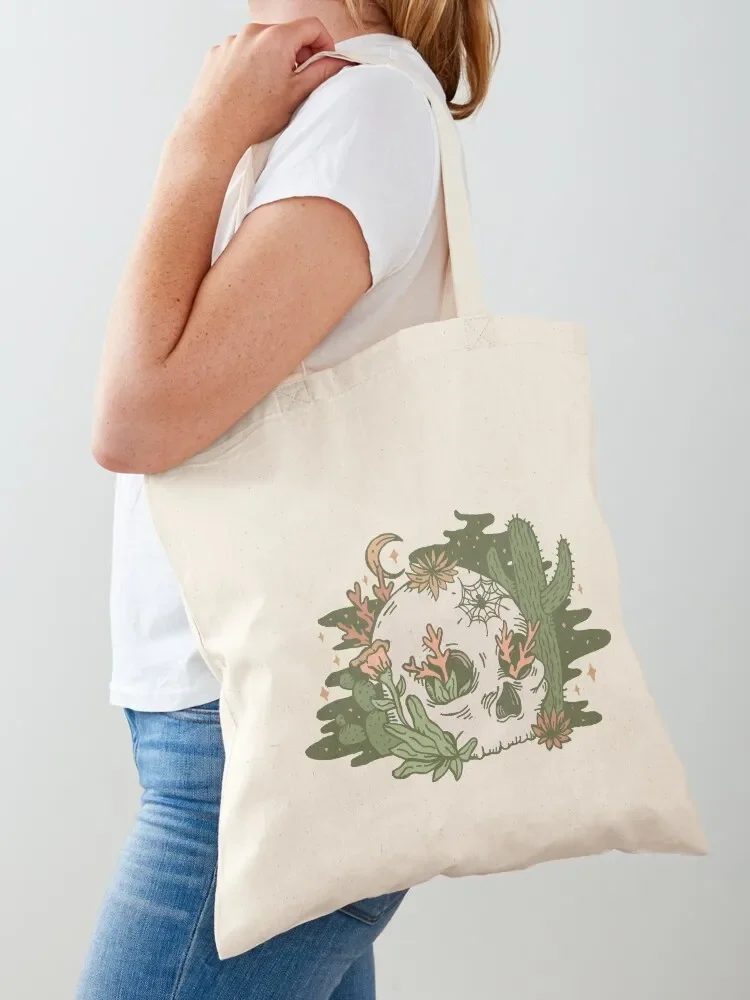 Desert Skull Tote Bag tote bags cloth bags shopper bag women canvas Big bag Canvas for women
