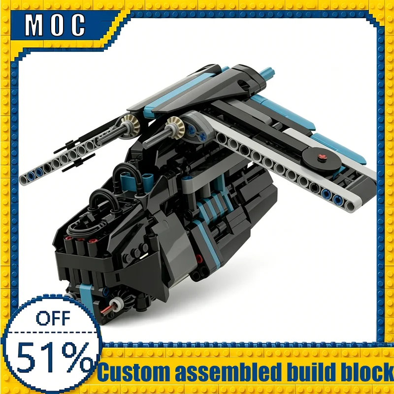 

491PCS Customize Gunship Modify Infantry Transport MOC Space Ship Model Building Blocks Educational Assembly Toy Birthday Gift