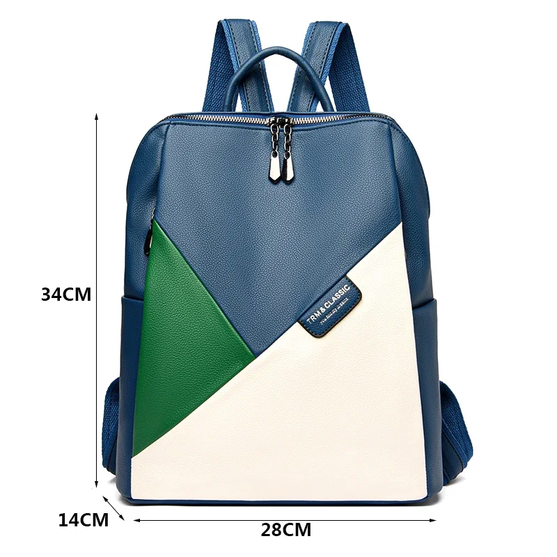 Fashion Backpack For Girls Famous Brand Leather Backpack Women Shoulder Bag Elegant School Bags For Teenage Girls Mochila Mujer