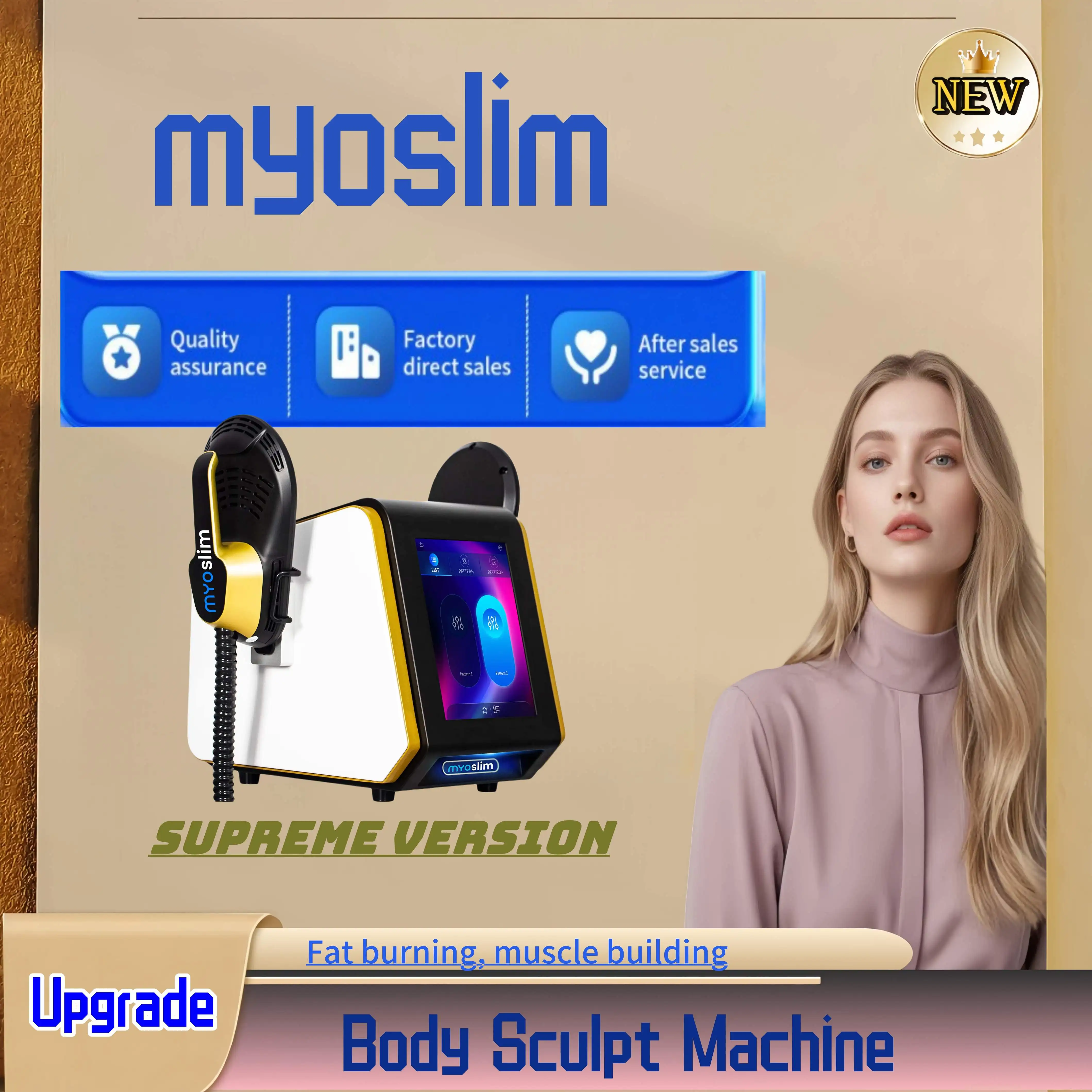 

ULTRA EMS NEO RF 6500W Elite Machine 200Hz Hi EMT Body Sculptor Pelvic Muscle Stimulator Professional Medical Slimming RFv