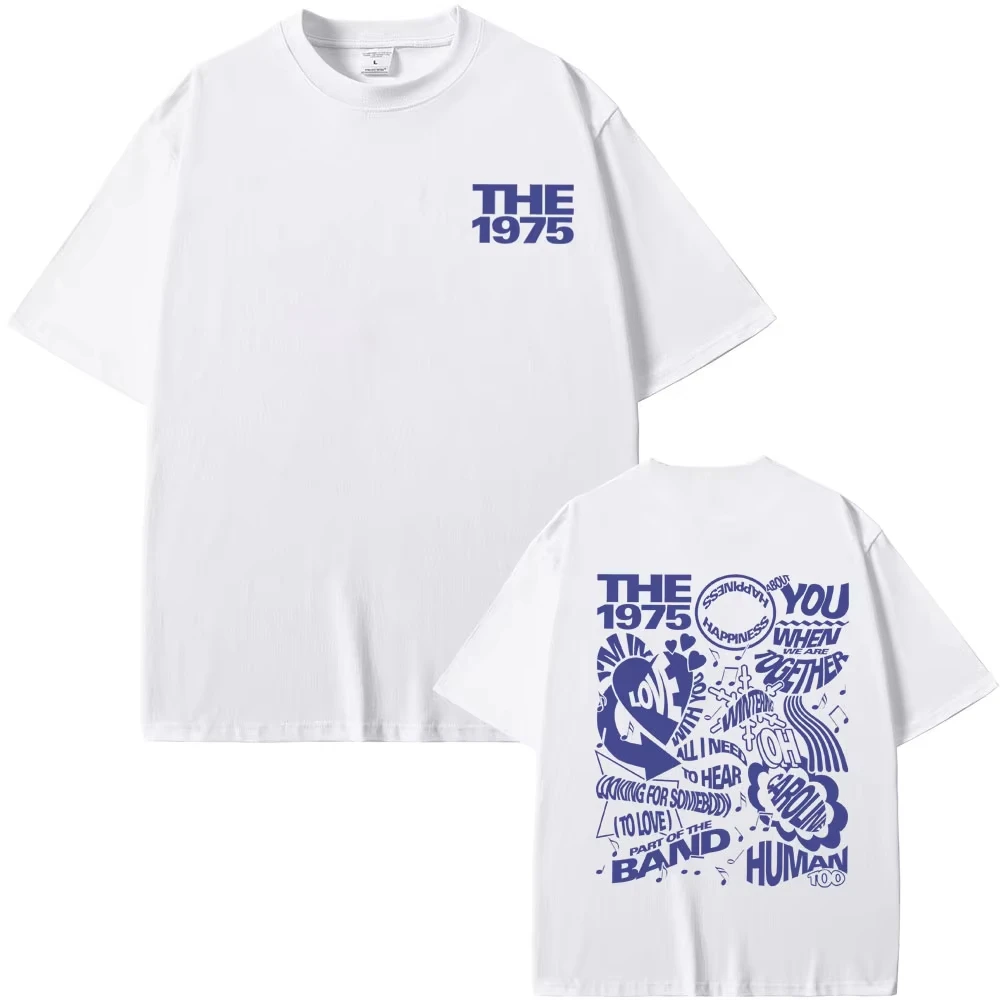 

British Indie Alternative Rock Band The 1975 Graphic Tshirts Men Women Cozy Oversized T-shirt Vintage Streetwear Gothic T Shirts