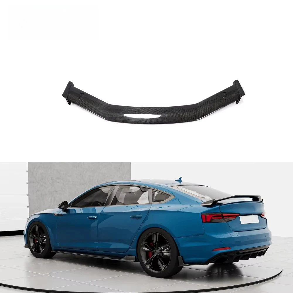 

Carbon Fiber Rear Trunk Spoiler Wing for Audi A5 S5 RS5 4-Door 2017-2024