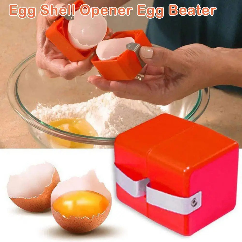 Portable Egg Opener Handheld Cracker Shell Cubes Cracking Cooking Baking Kitchen Tools Accessories