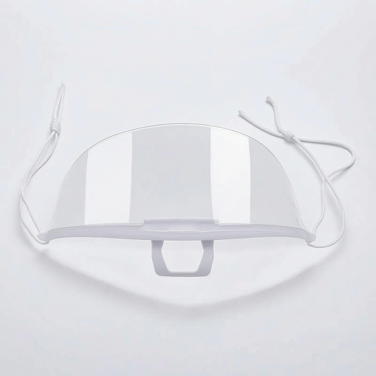 10 Pieces Face Cover with Chin Support Lightweight Clear Face Mask with Chin Rests Transparent Mask Breathable