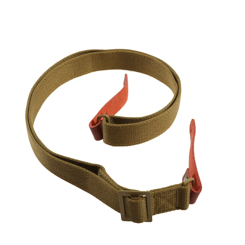 Original Gun Sling softair caccia tiro regolabile in pelle a due punti AK Rifle Strap Outdoor Survival Belt