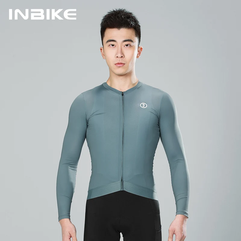 Inbike Cycling Jersey Long Sleeved Quick Drying Refreshing Men's Cycling Shirt With Pockets Men's Cycling Clothing