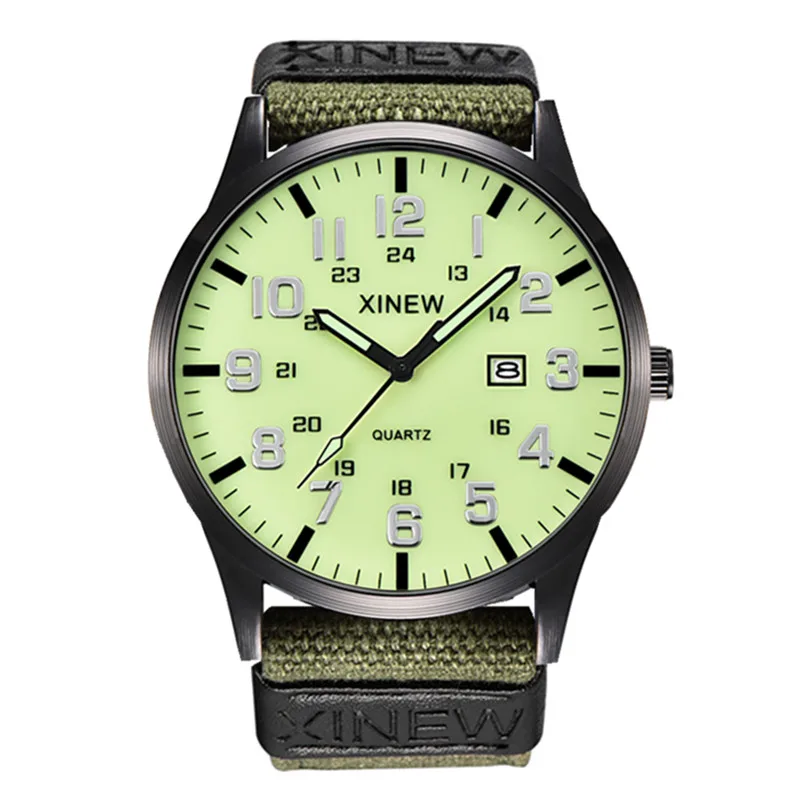 Relogio Masculino XINEW Brand Men Watches Students Boys Fashion Nylon Band Sports Gifts Quartz Watch Montre Homme Reloj Hombre