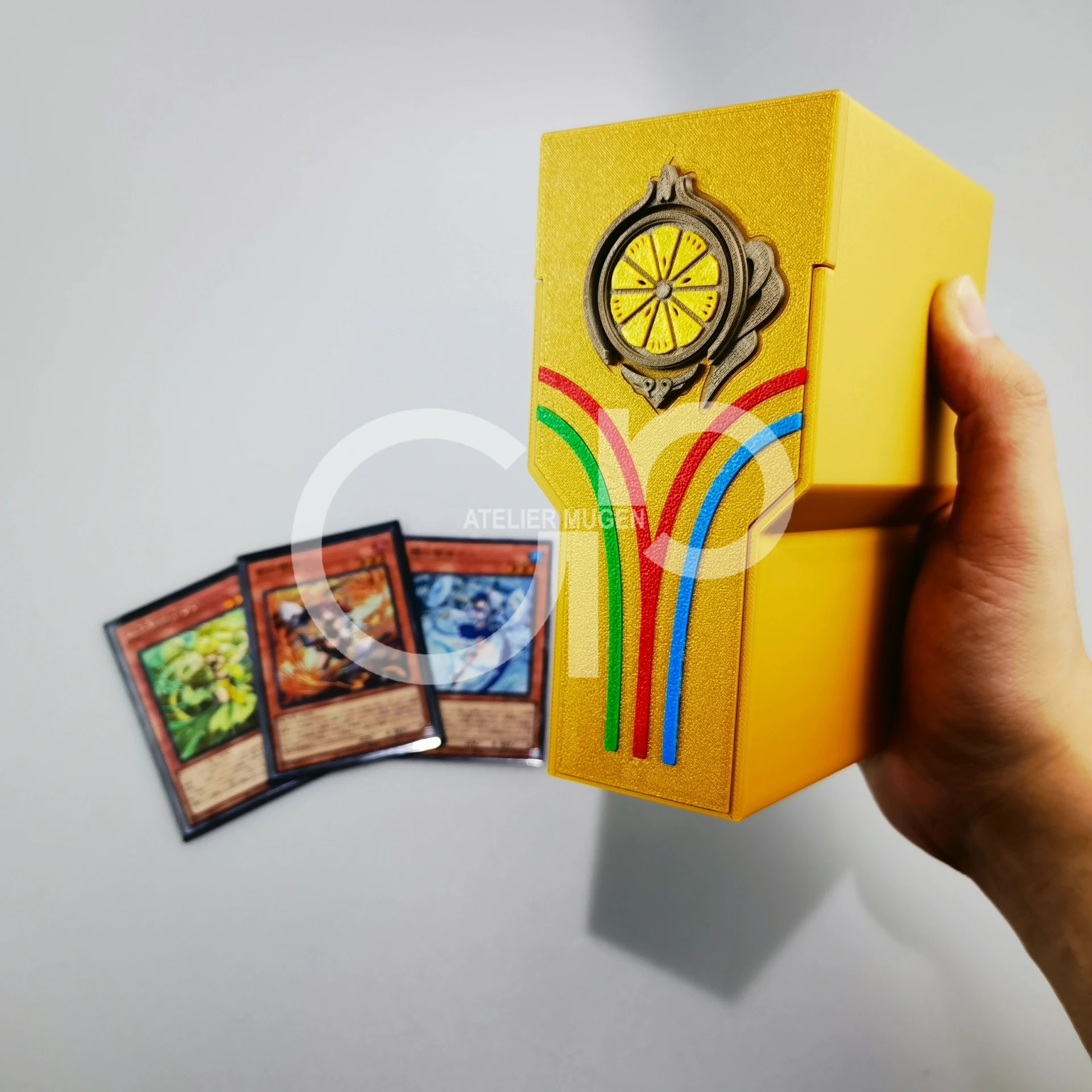 Suitable for Yu-Gi-Oh! Ohime The Manifested Mikanko 3D Printed Card Box PLA Creative Cool Game Collection Card Storage Box Gift
