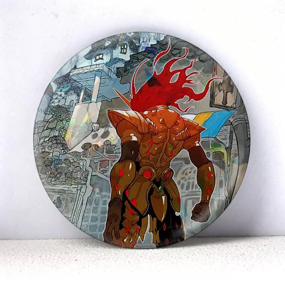 Hardcore Leveling Warrior  75mm 44mm 25mm Brooch Backpack Hat Pins Accessories Toys Badge