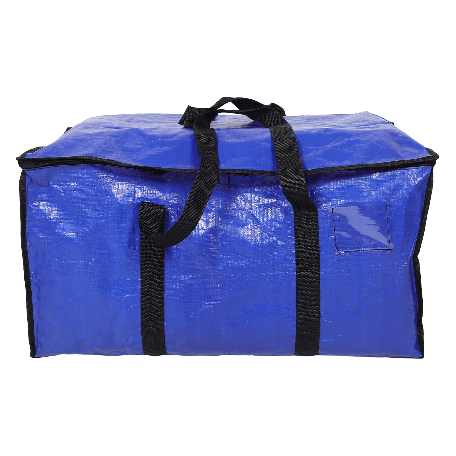 

Large Capacity Waterproof Storage Bag Bedding Organizer Pvc Luggage Mesh Handles Moving Tote Bag Clothes Travel Packing