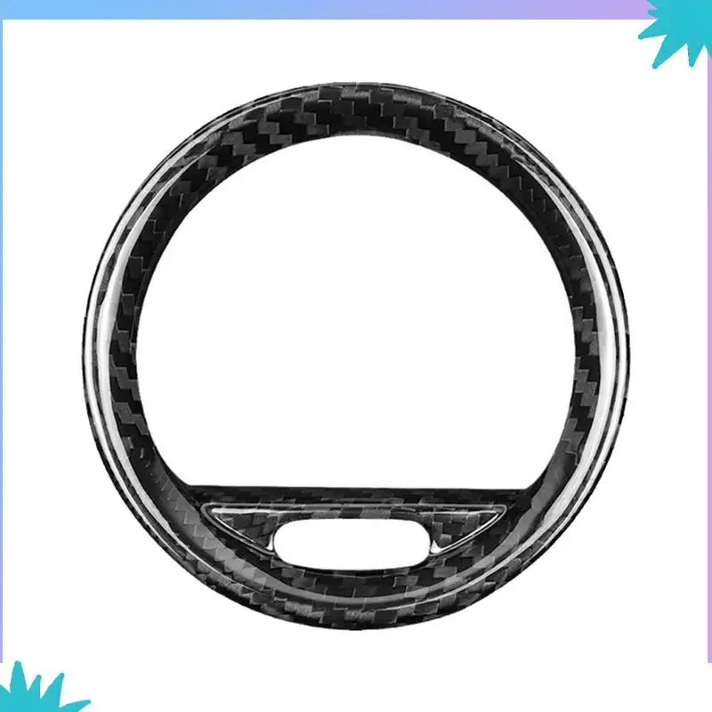 ABZW سيارة الداخلية ألياف الكربون تنفيس الهواء لوحة الكسوة لشركة فيات 500 أبارث 2012-2019 اكسسوارات تنفيس الهواء الإطار الزخرفية