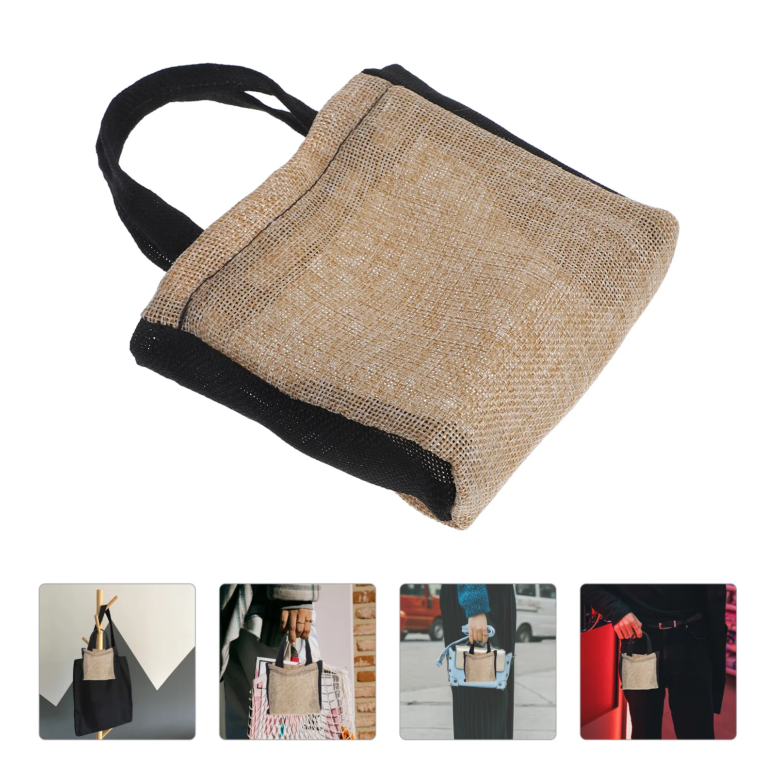 

2 Pcs Jewelry Storage Bag Bags with Zipper Handbag Black Necklace for Selling Travel