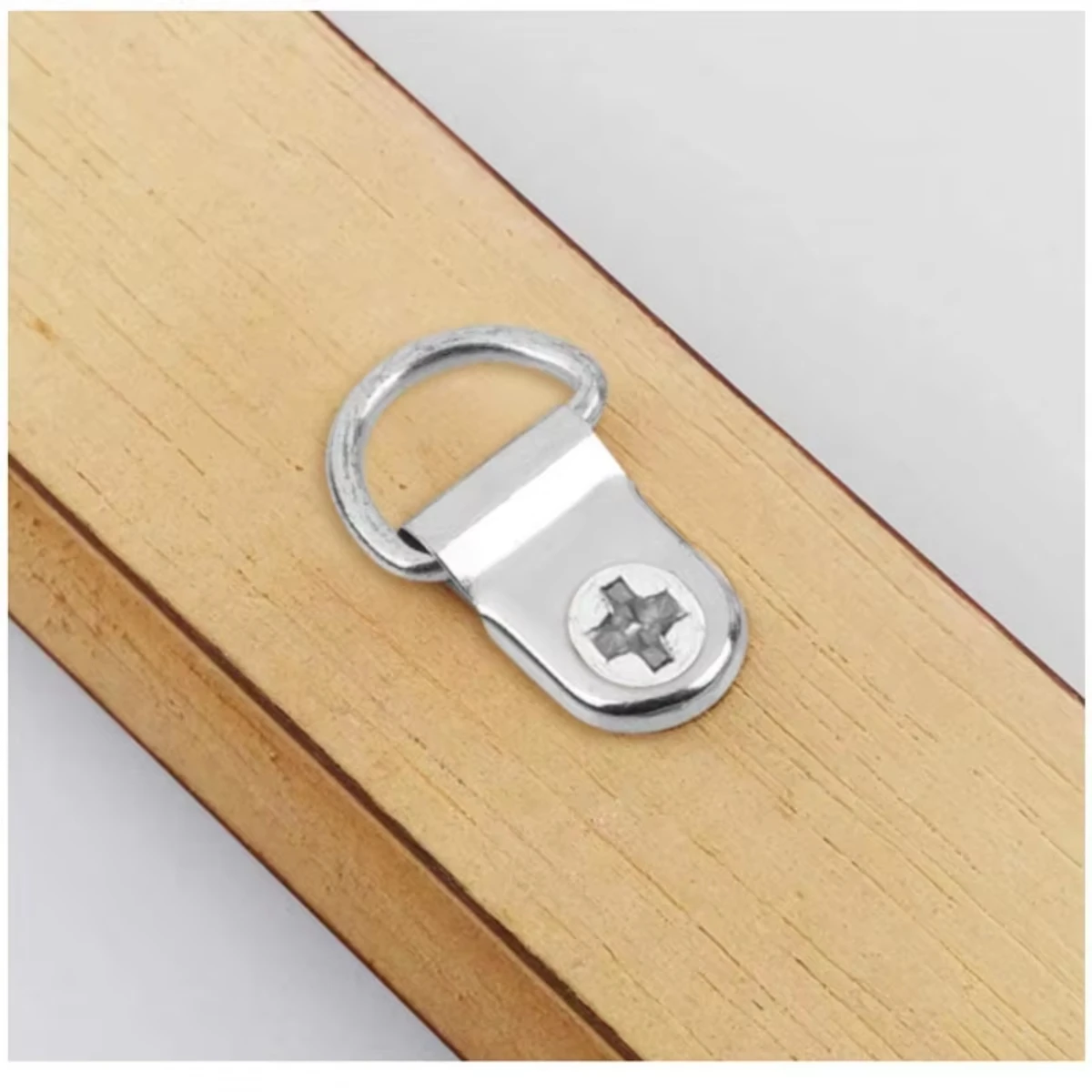 100Pcs Oil Painting Mirror Picture Frame Hanger, Round D Ring Buckle, Photo Wall Hook With ScrewsXXL