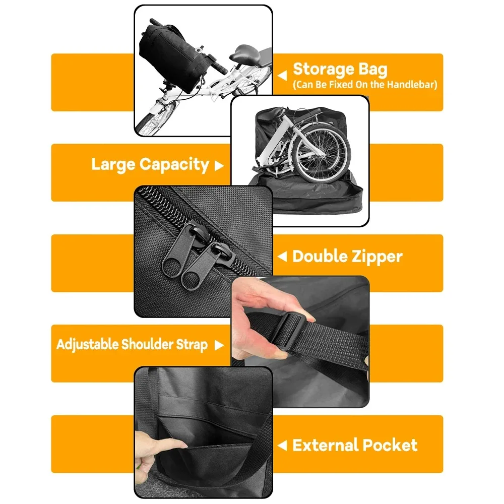 

New Portable Foldable Bike Carry Bag Sun Protection Waterproof Bike Transport Carrying Case Dust Cover Bike Travel Bag Outdoor