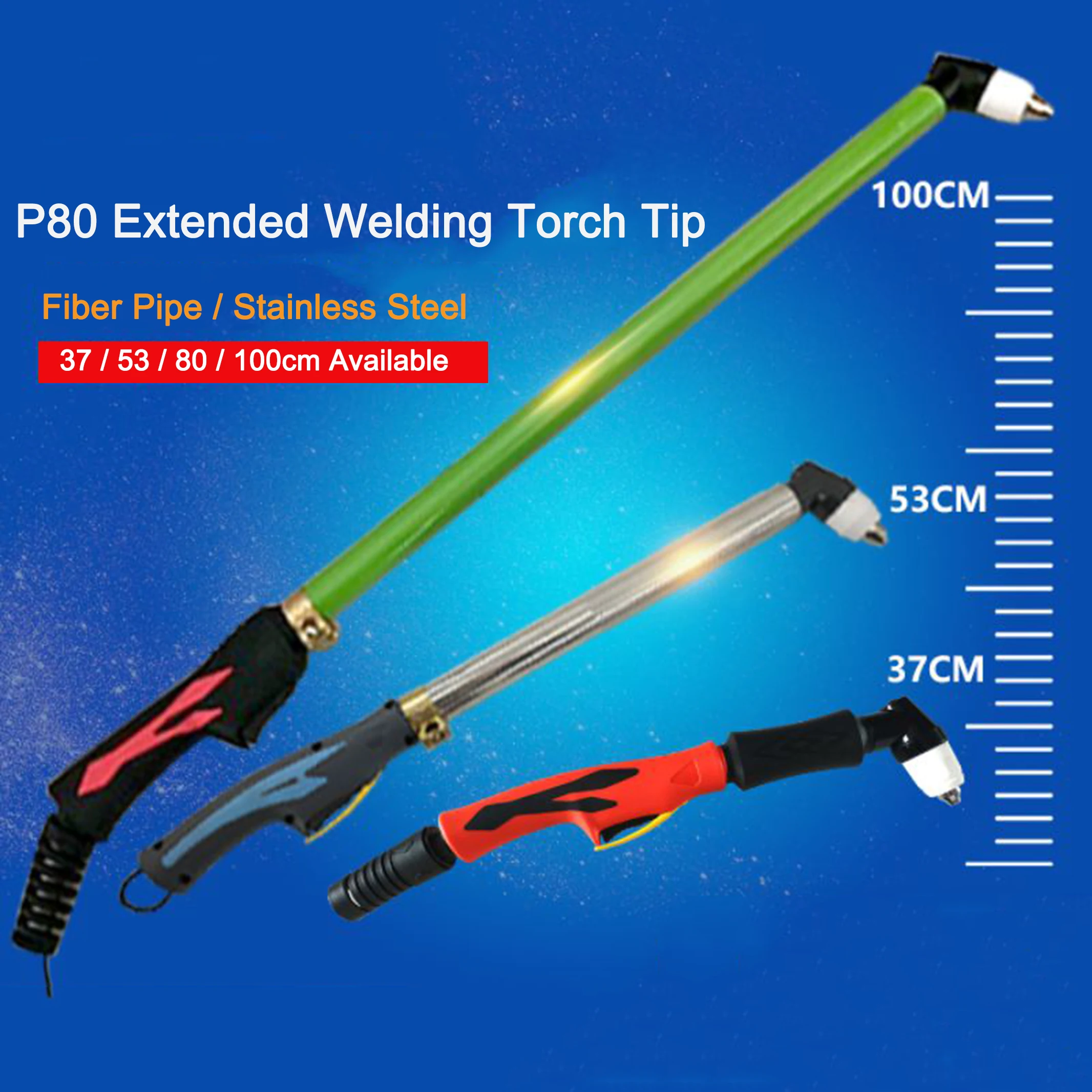 

P80 Plasma Welding Torch Extended Torch Tip LGK 100 Plasma Cutting Machine Accessories Anti-scalding Hand Extended Torch Mouth