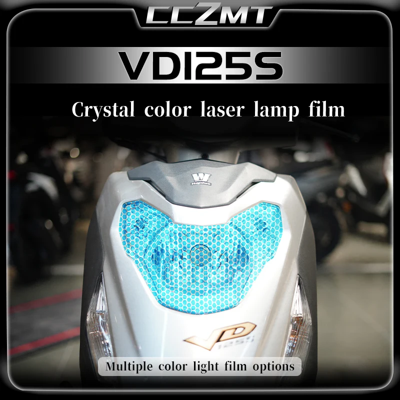 

For HAOJUE VD125S headlight film transparent protective film honeycomb laser film accessories