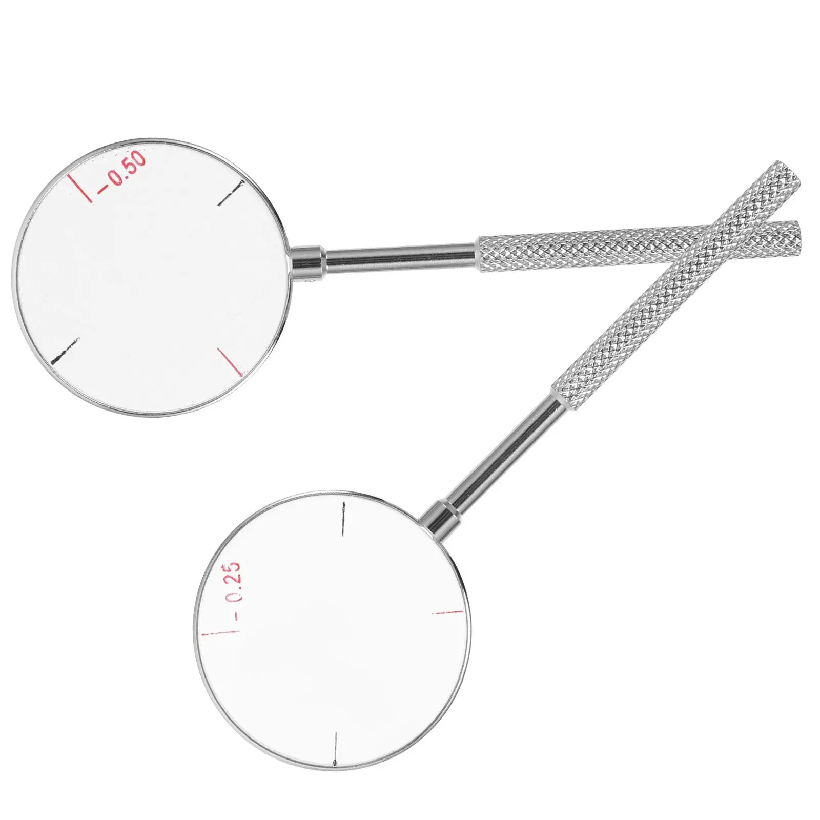 

2 Pcs Cross Cylinder Lens Set High Quality Copper Glass Optometry Diopters Vision Test Tool Cylindrical Lens Adjust Axes