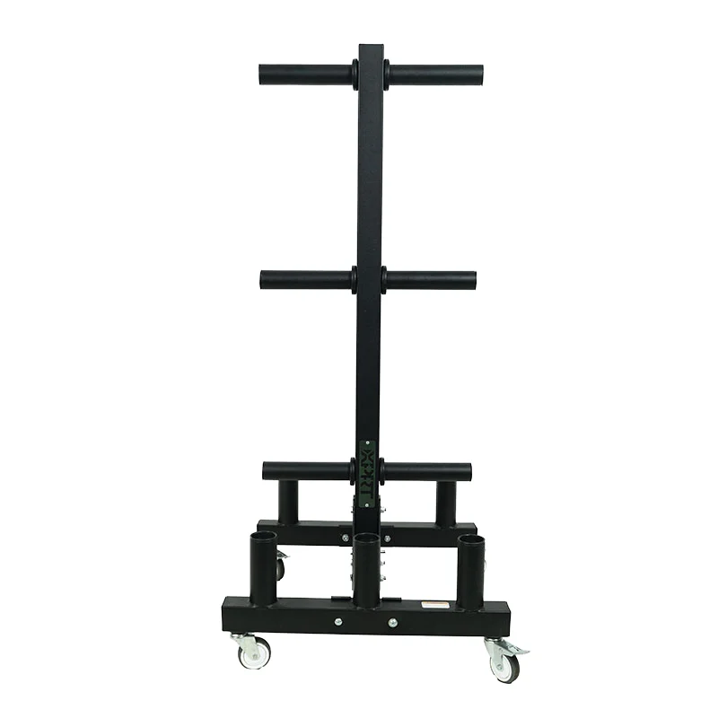 Durable Modern Iron Steel Weight Plate Rack Foldable Bumper Bar Rack For Gym Fitness Bodybuilding Practical Metal Storage