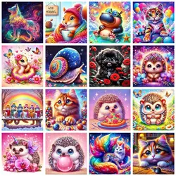 GATYZTORY 5D Diamond Painting Full Square Animal Hedgehog Dog Rhinestone Picture Diamond Embroidery Cross Stitch Home Decor Gift