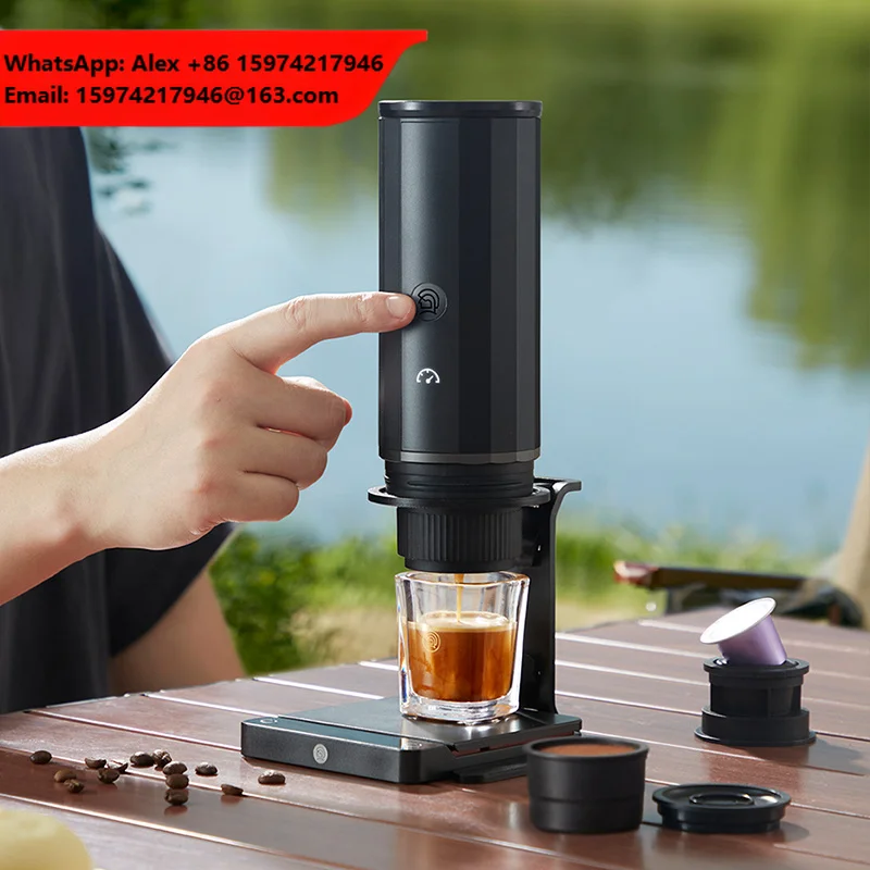 ZeroHero Mini Espresso Machine For Outdoor Compact Espresso Machine Rechargeable Coffee Maker