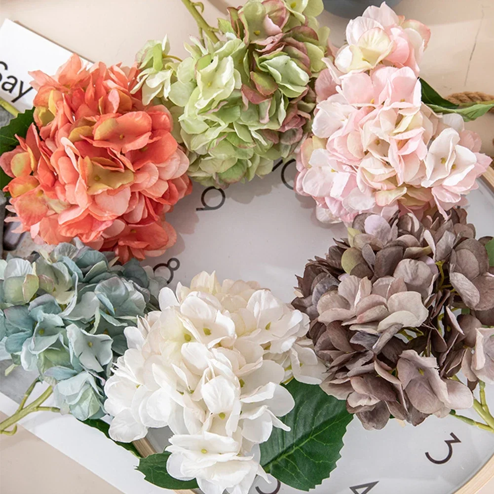 Artificial Flower Silk Hydrangea Fake Flowers Artificial Plant Decorative Flowers Home Decor Wedding Decoration