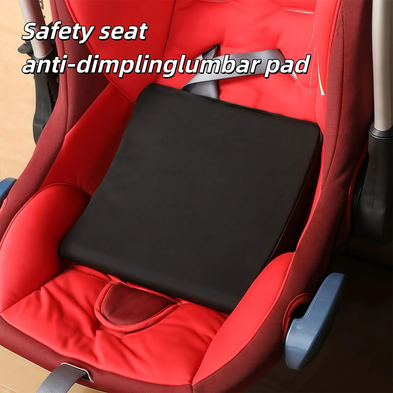 

1 Piece, Sponge-Filled Safety Seat Lumbar Cushion, Ergonomic, Removable and Washable, Suitable for Use in Safety Seats and Carriers, a Must-Have Travel Accessory for Newborns
