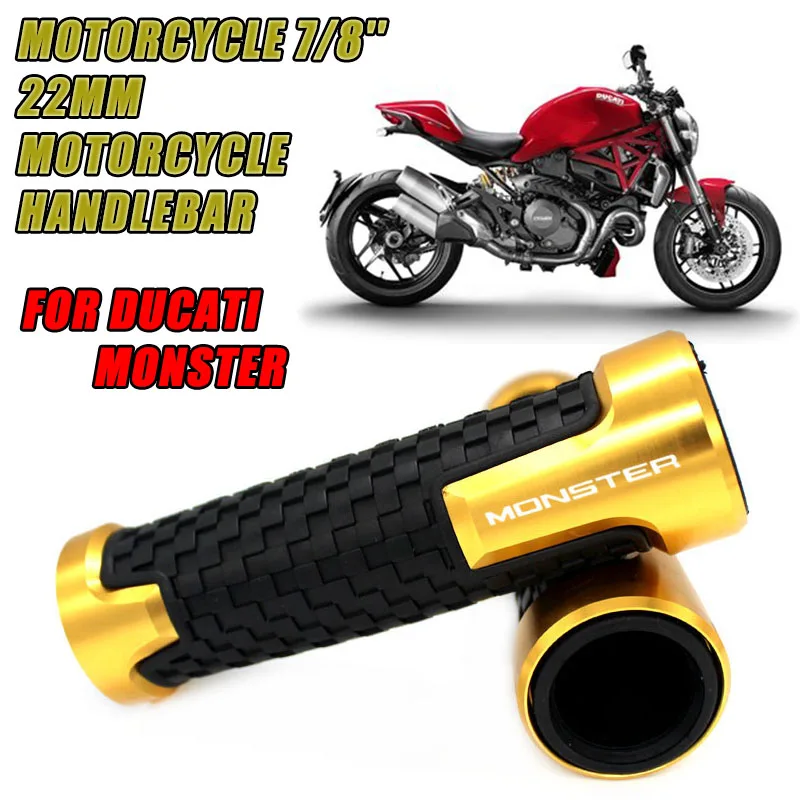 Для Ducati MONSTER аксессуары для мотоциклов 7/8 дюйма 22 мм ручки с ЧПУ рукоятка