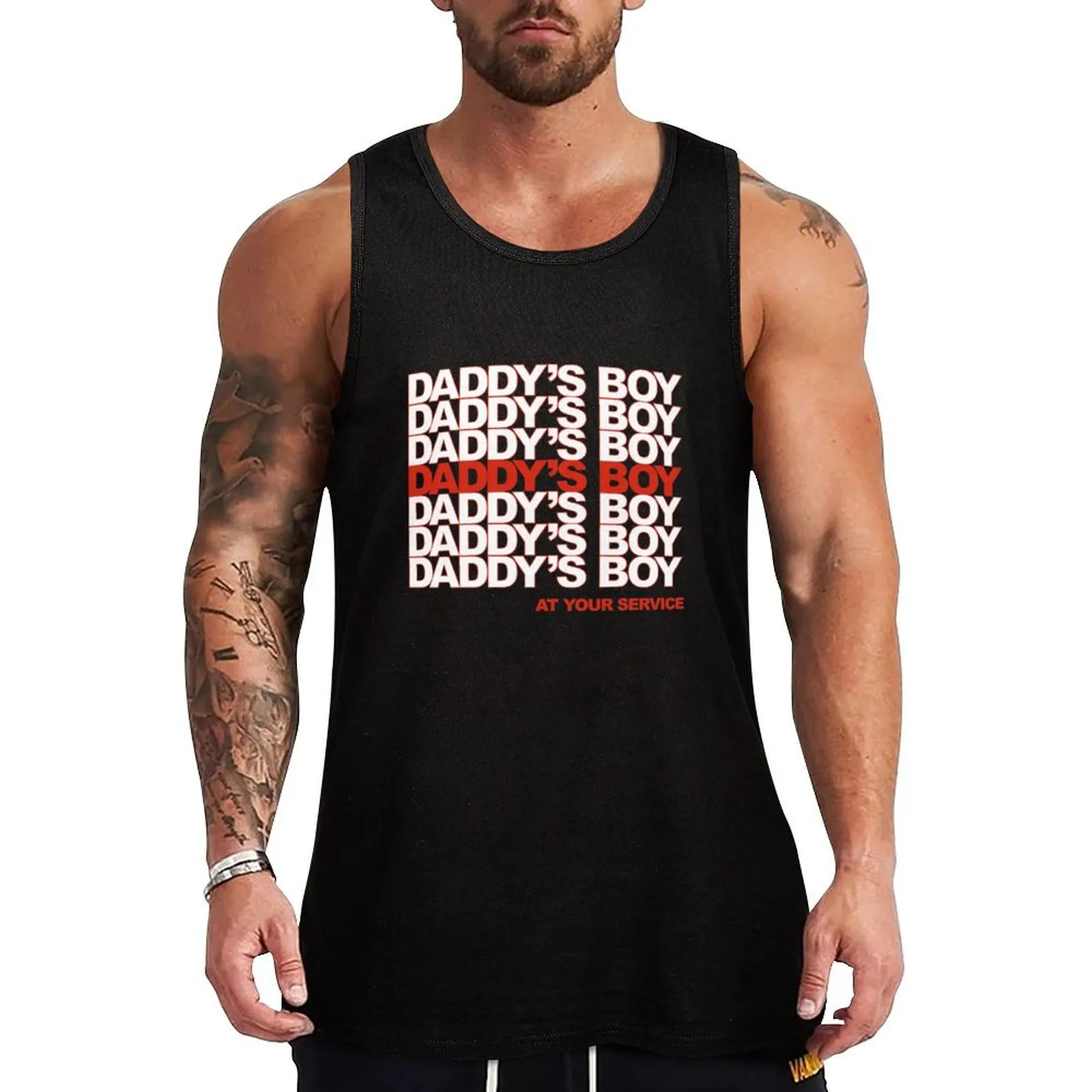 

Daddy's Boy Tank Top sexy clothes men Sleeveless T-shirt