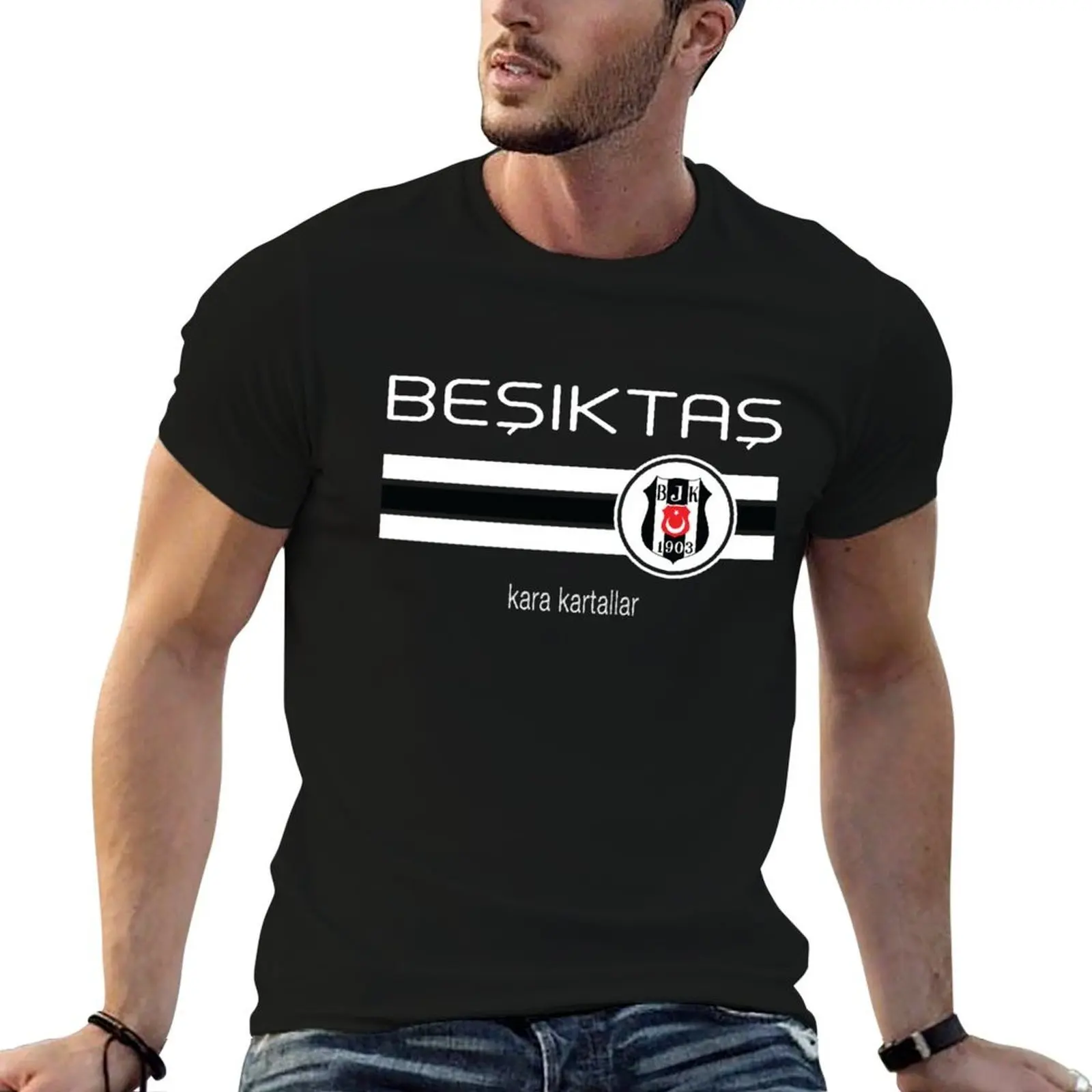 

Super League - Besiktas (Away Black) T-Shirt man t shirt graphic t shirts for man cotton funny man t shirt cotton T-shirt
