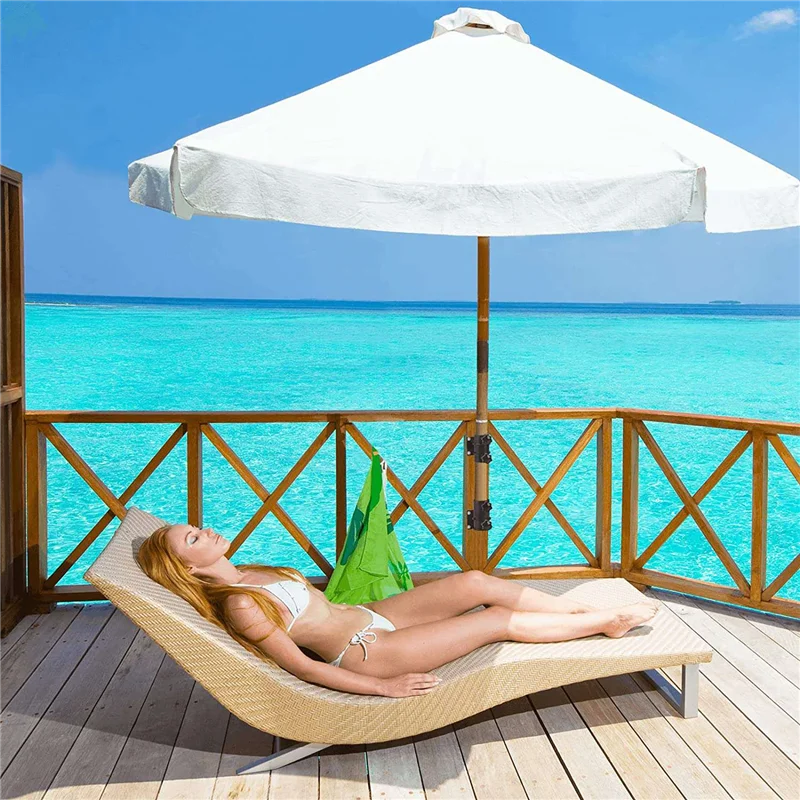 

ABPQ-Patio Держатель для зонтов Подставки для зонтов Прочное основание для зонтов и зажим для перил или террасы во дворе