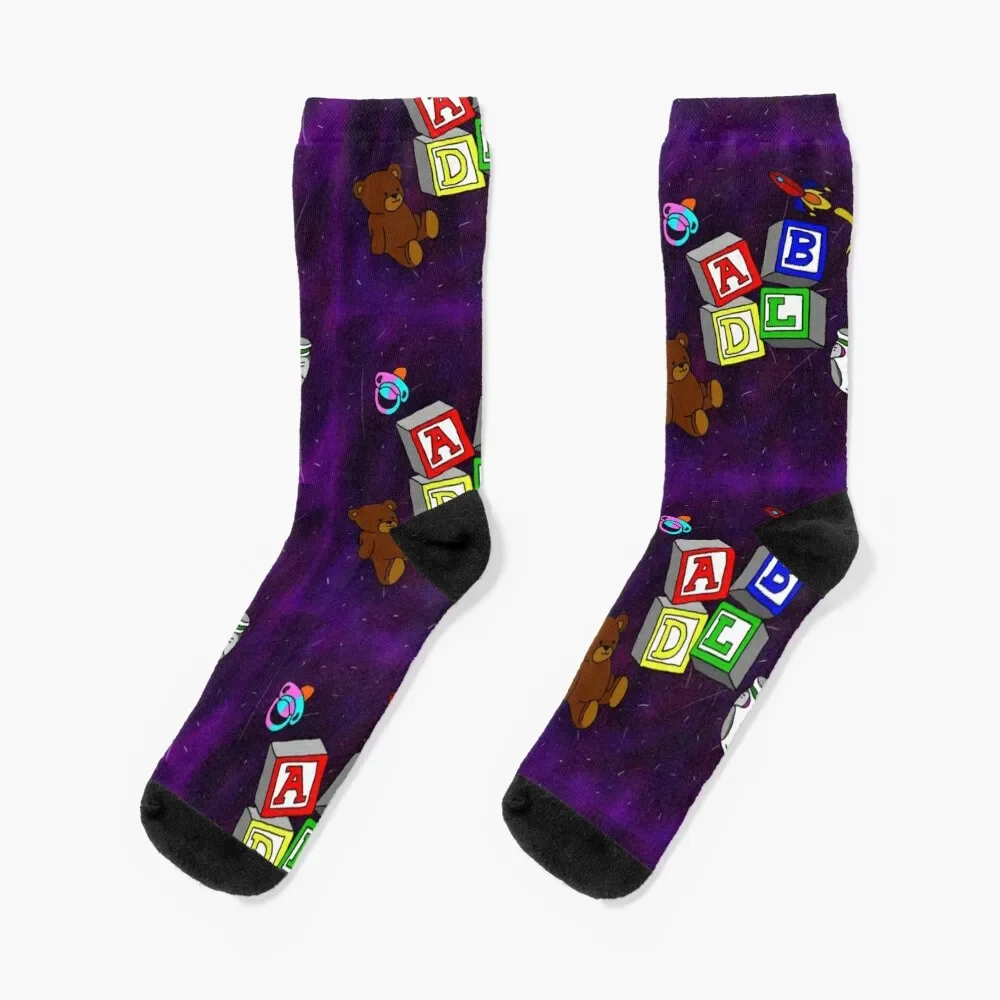 

ABDL Little Space Play Space Socks Running Heating sock man cartoon Socks Women's Men's