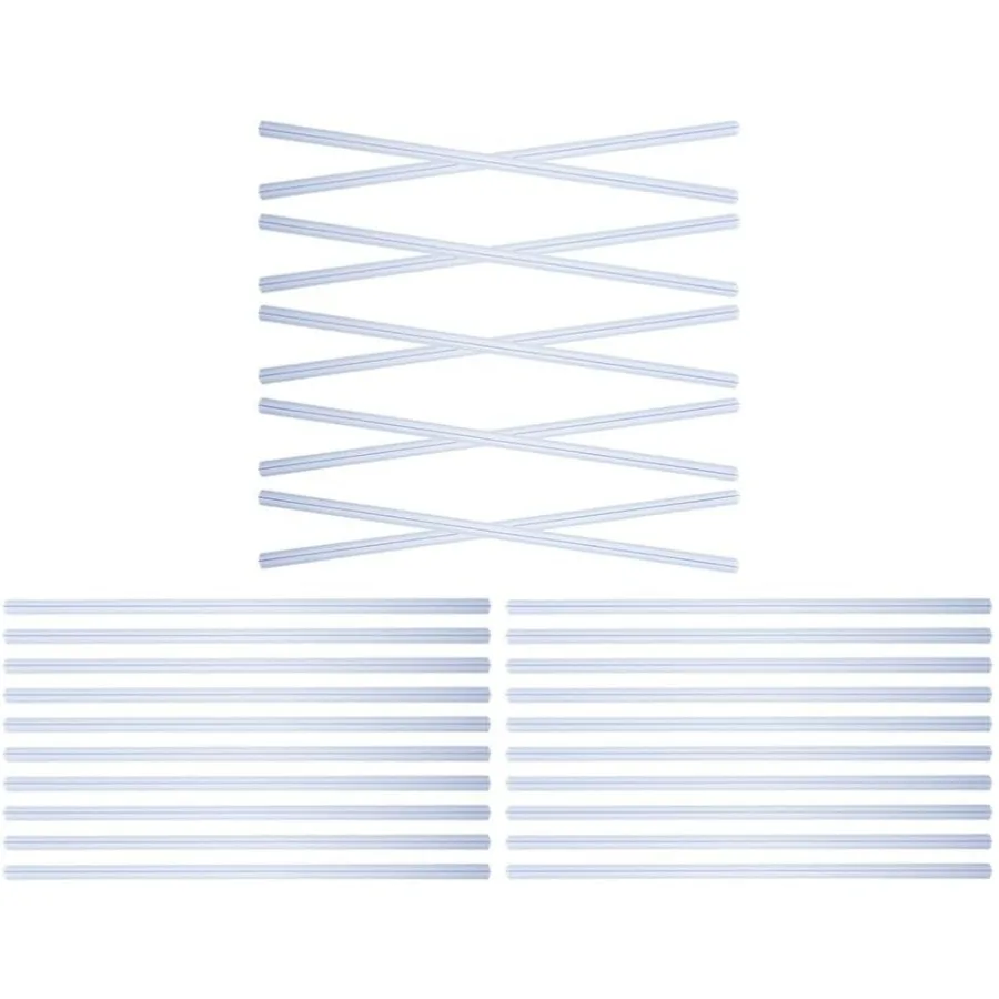 30 قطعة من مجلدات الشرائح البلاستيكية قضبان ربط للتقرير وتنظيم المستندات سهلة الاستخدام مقاطع تجليد الكتب آمنة أوراق فضفاضة B