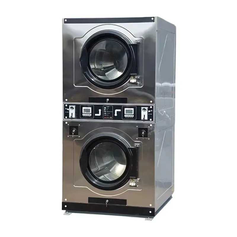 Top dryer and bottom washer washer dryer for sale