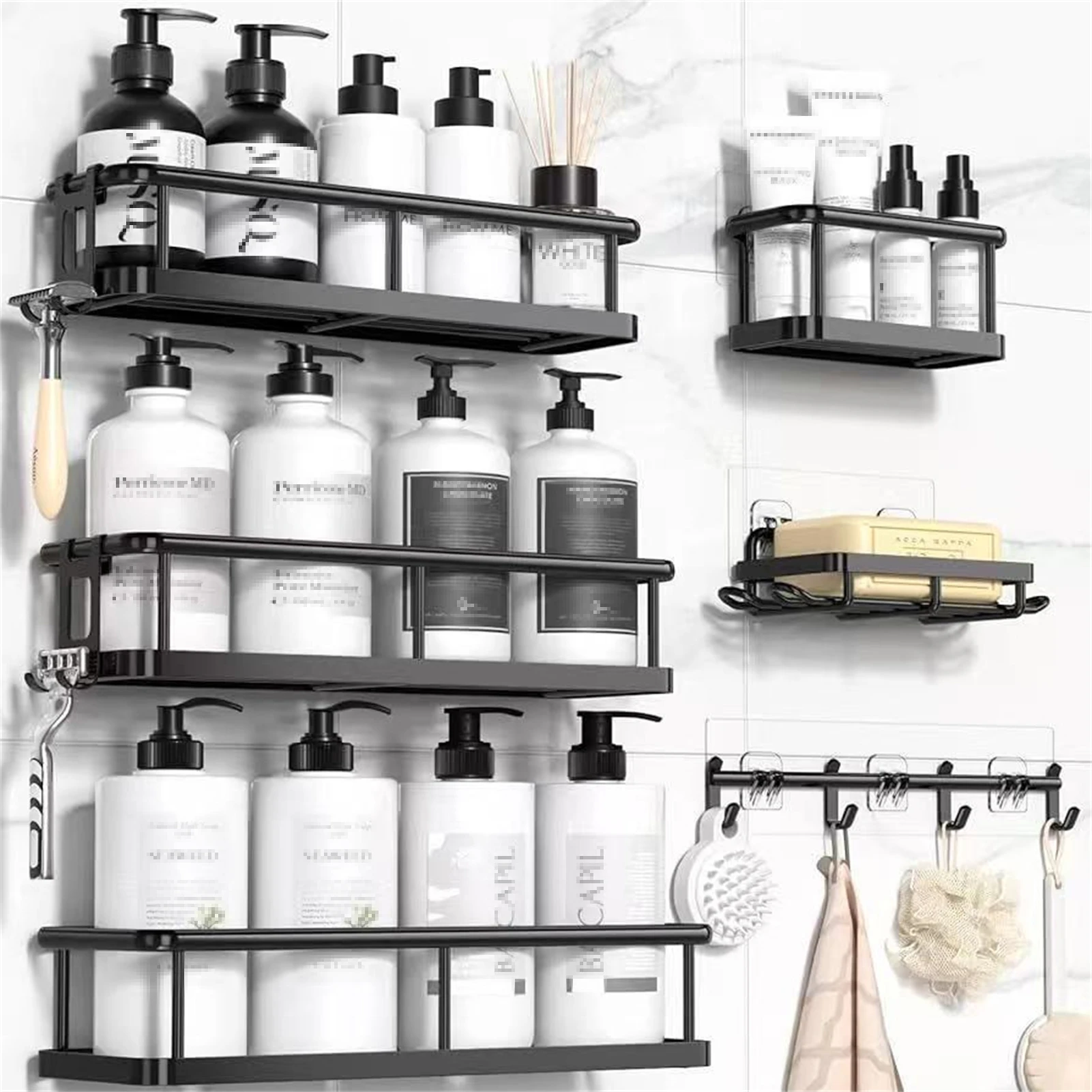Home Essentials Bathroom Rack - Rak Organizer Kamar Mandi, Set Caddy