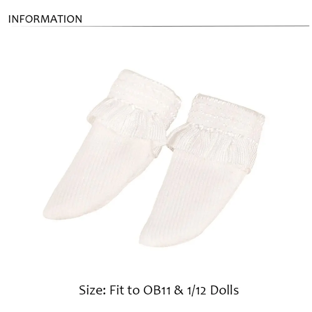 OB11 Cute Doll Acessórios, Lovely Calf Socks, Doll Socks, Toy Costume, Roupas, OB11