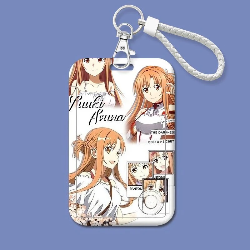 Custodia protettiva per carta Asuna Sword Art Online, custodia protettiva per carta di controllo accessi per documenti d'identità, campus creativo di alto valore