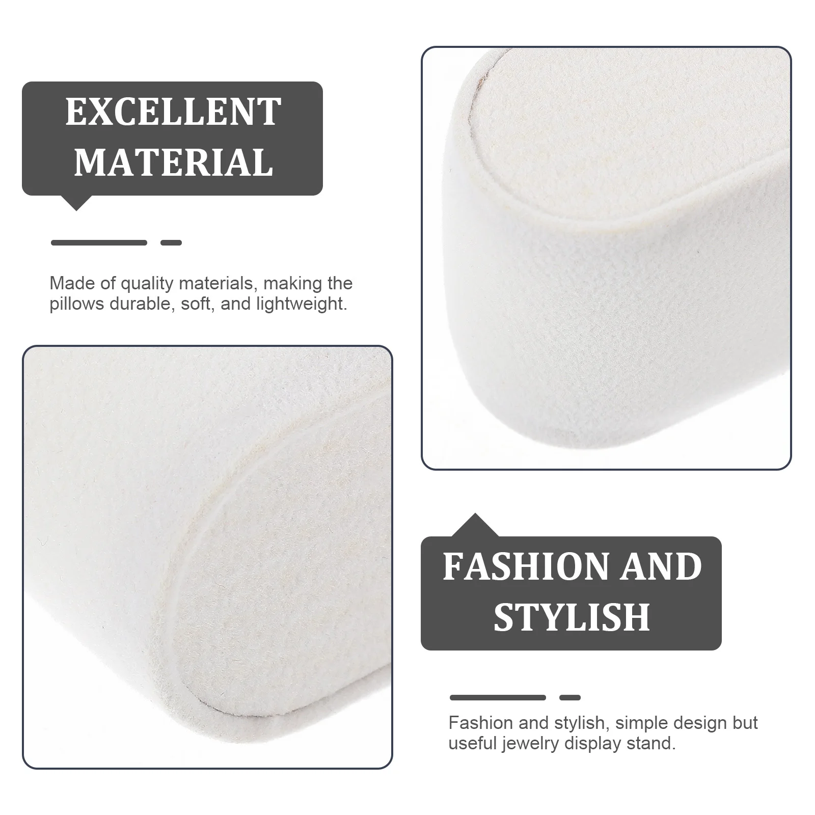 

8 шт., органайзер для часов, подушки, мягкие, прочные, легкие, подставка для ювелирных изделий, браслет, держатель-цепочка, белый