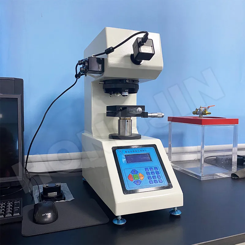 Hong Jin Digital Display Micro Glass Rubber Vickers Hardness Tester Metal Hardness Testing Machine