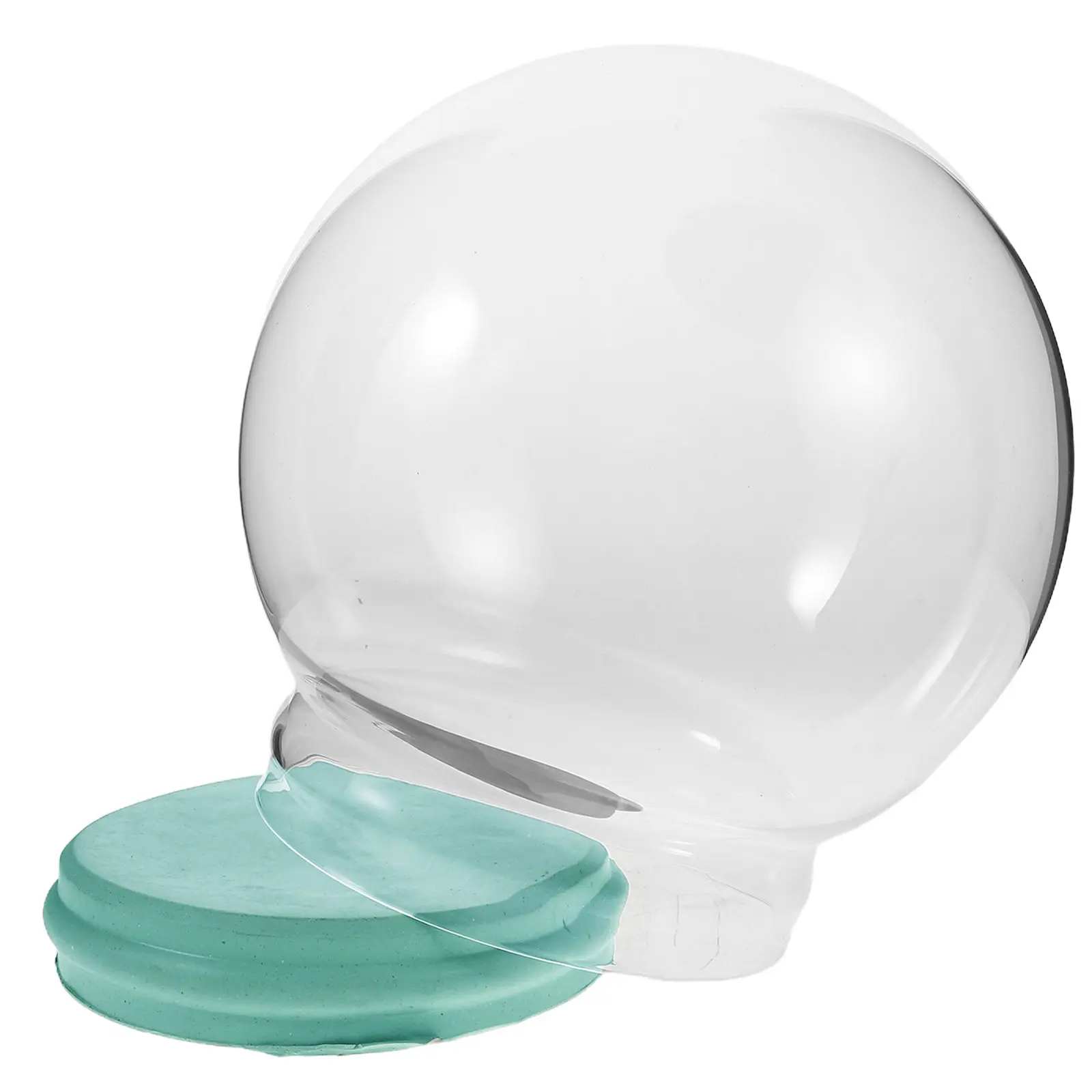 Fillable Clear Glass Snow Globe Dome for DIY Christmas Decorations Thickened Transparent Shell Craft Supply for Home Office