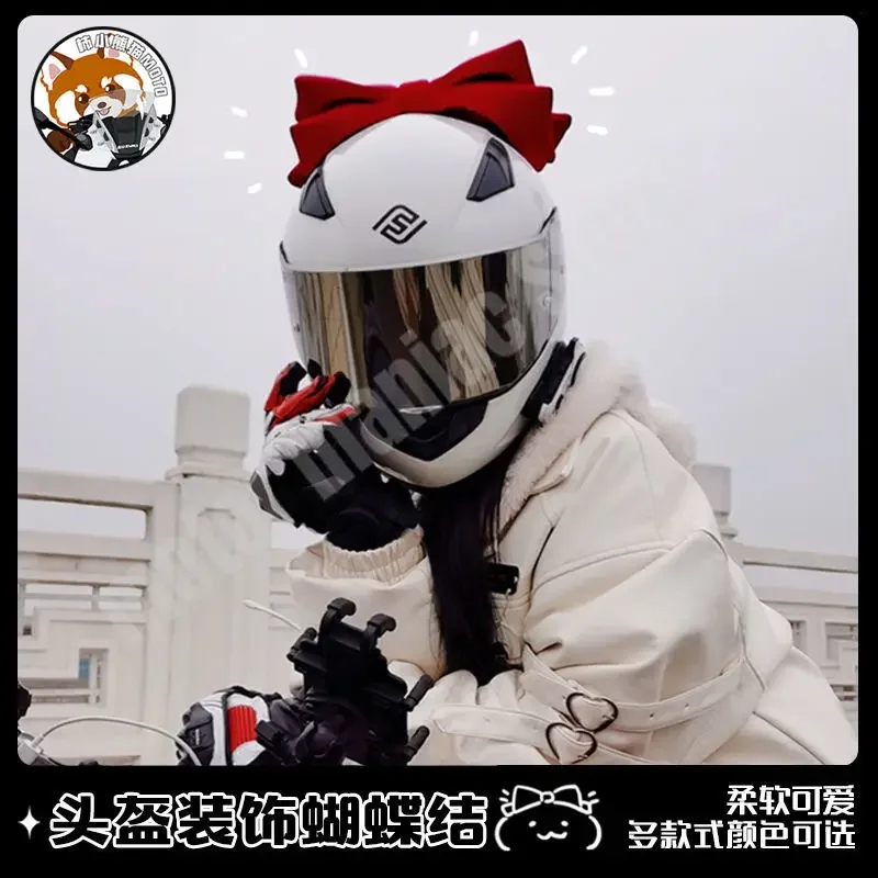 Women Motorcycle Helmet Butterfly Knot Decoration Motocross Helmet Decoration Helmet Sticker Cosplay Styling Accessories