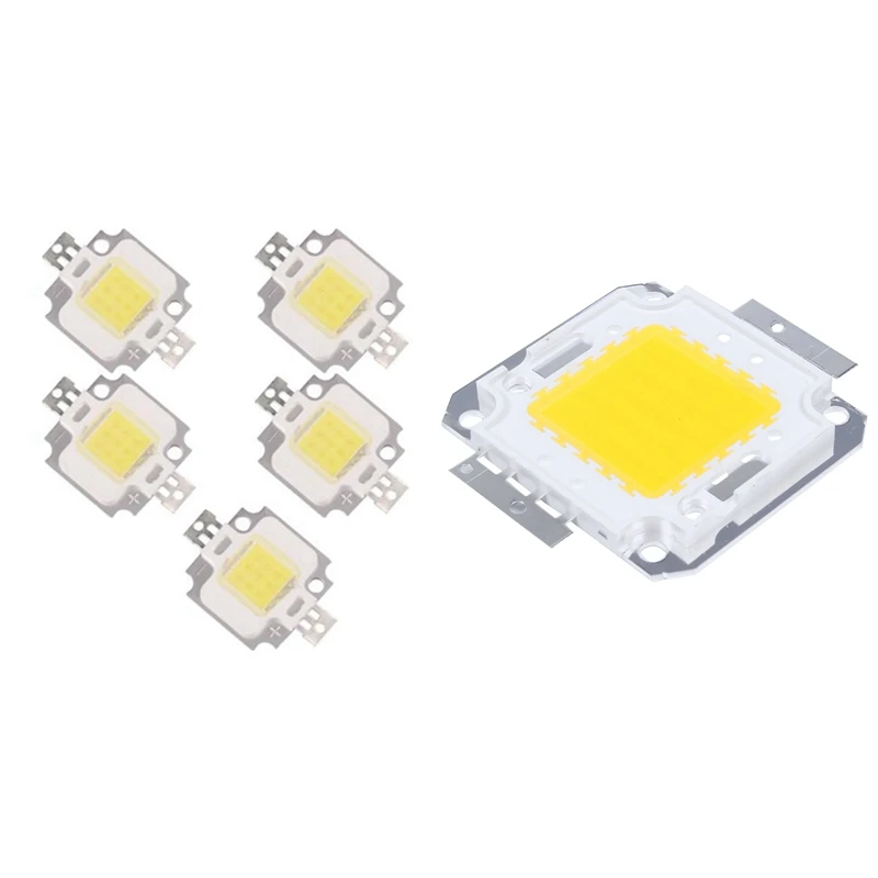 3800LM 50W LED Chip Bulb Lamp Warm White With 5 X LED Module LED Lamp Bulb White Nature 10W 20000K 9 - 12V 900LM