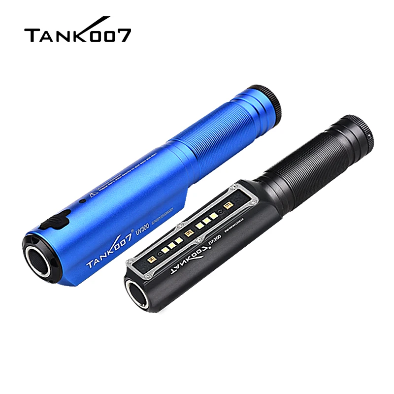 TANK007 UV365 2-in-1 Purple White Light Lamp for Clothing Food Inspection Disinfection Light is lightweight and waterproof UV300