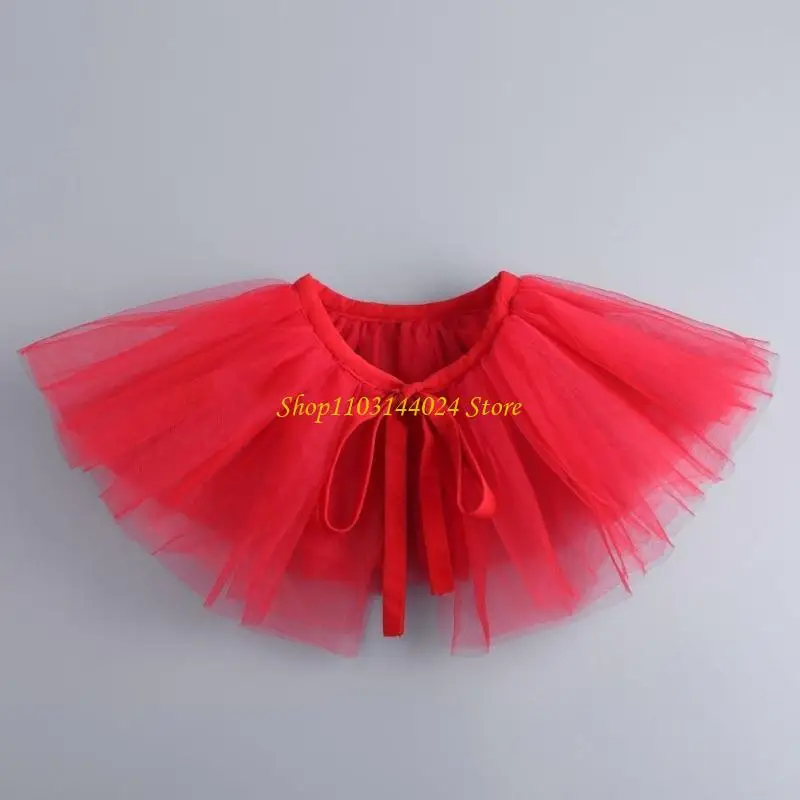 N5KE Removível Collar Ruffle Rufla para Medieval Confortável e Ajustável Coleta Ruff para Atividade Histórica