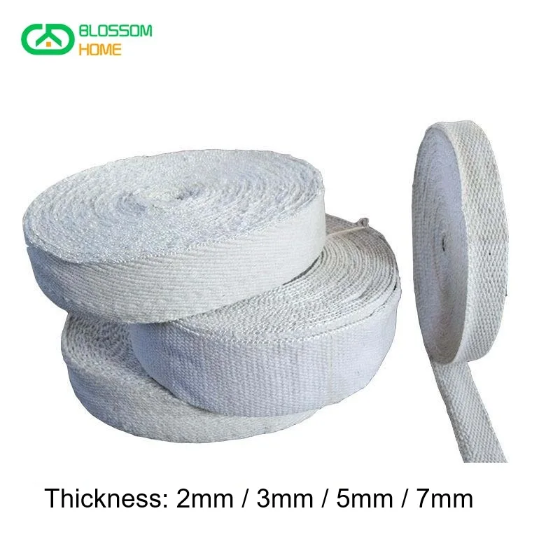 Ceramic Fiber Tape Smoke Exhaust Pipe Insulation Band of Water Heater 1360 ℃ High Temperature Resistance