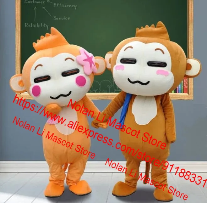 New Customized Monkey Mascot Costume Movie Props Role Play Cartoon Set Advertising Game Adult Size Holiday Gift Party 861