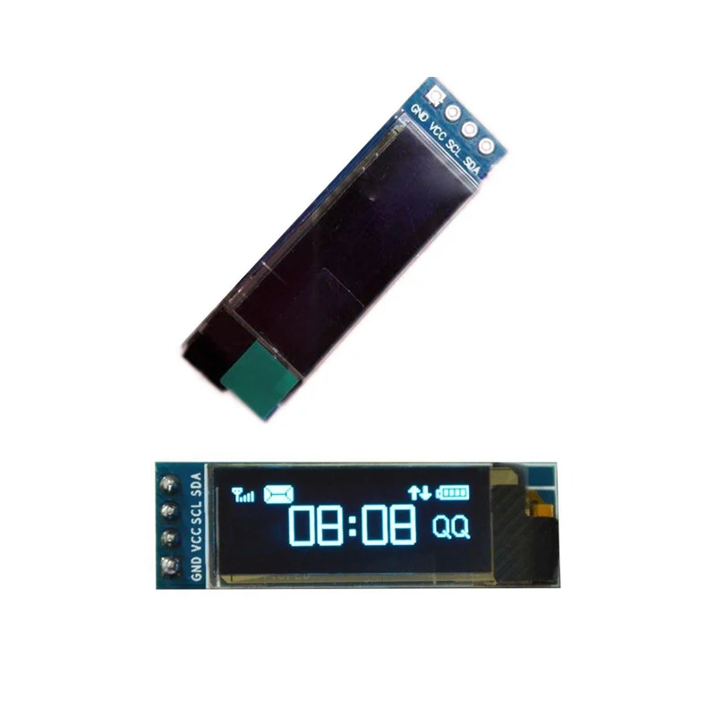 0.91 Inch 128x32 IIC I2C White OLED LCD Display DIY Oled Module SSD1306 Driver IC DC For Arduino PIC diy electronics